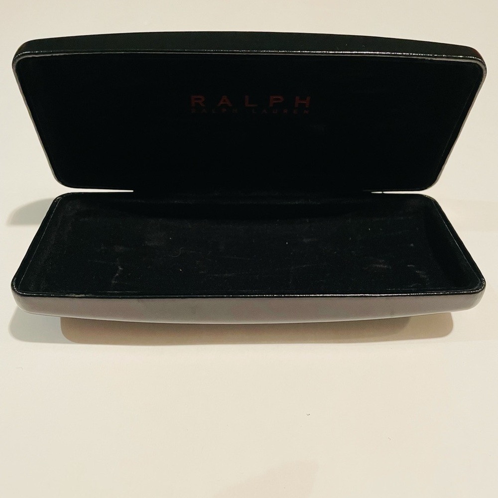 Black Ralph Lauren Hard Eye Glasses Case 2” X 6.5” - Picture 2 of 3